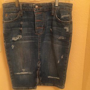 Joe's Jeans Blue Jean Skirt